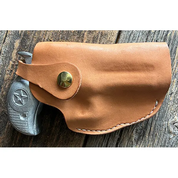 Bond Arms Full-Size Right-Hand Cross-Draw Holster for Revolvers with Up to 3.5-Inch Barrels – Horizontal or SOB Carry – Tan – Made in Texas