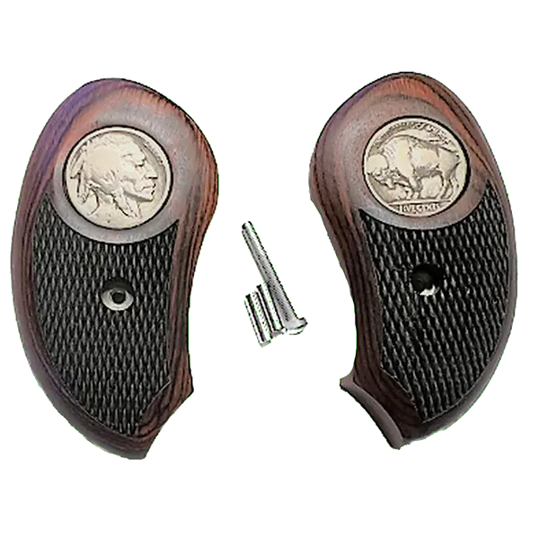 Bond Arms XL Derringer Grips: Laminated Rosewood with Buffalo Nickel Inlay