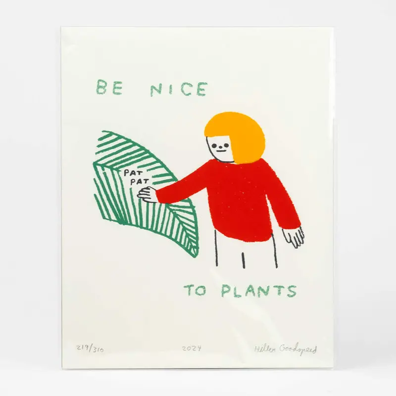 Botanical Kindness Screen Printed Artwork