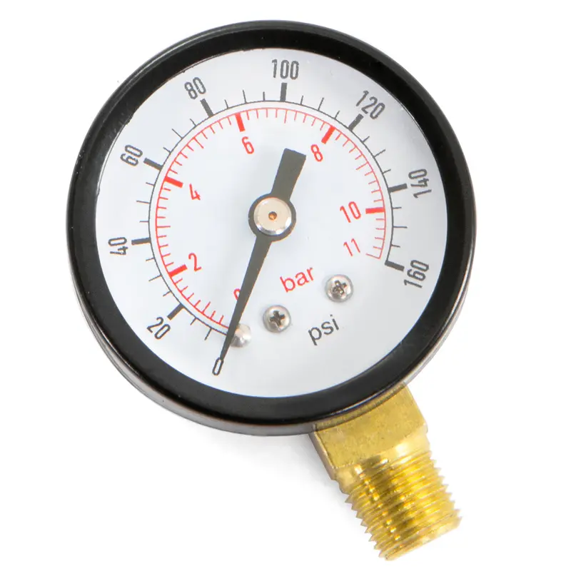 Bottom-Thread Water Pressure Gauge – 1-1/2″ Dial with 1/8″ NPT Connection