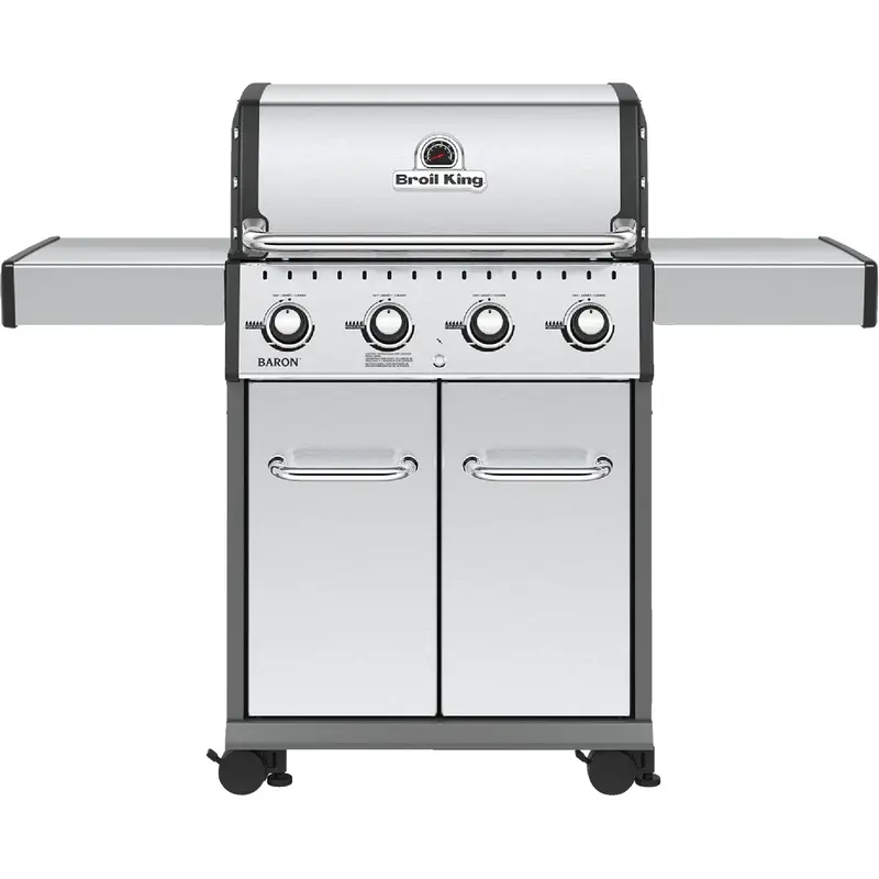 Broil King Baron S420 Gas Grill – 4-Burner Stainless Steel Lp Model (40,000 Btu) 1