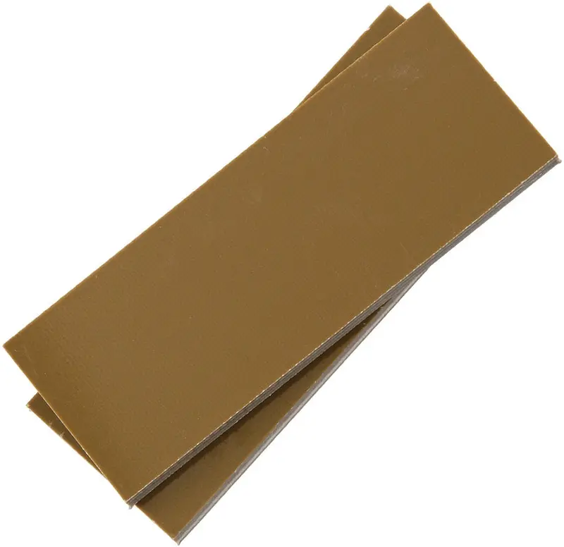Brown-and-Tan G10 Knife Scales: 4″ × 1.5″ × 0.25″