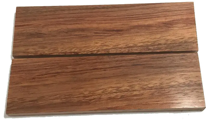 Bubinga Wood Knife Scales – Dense, Figured Pair for Premium Blades