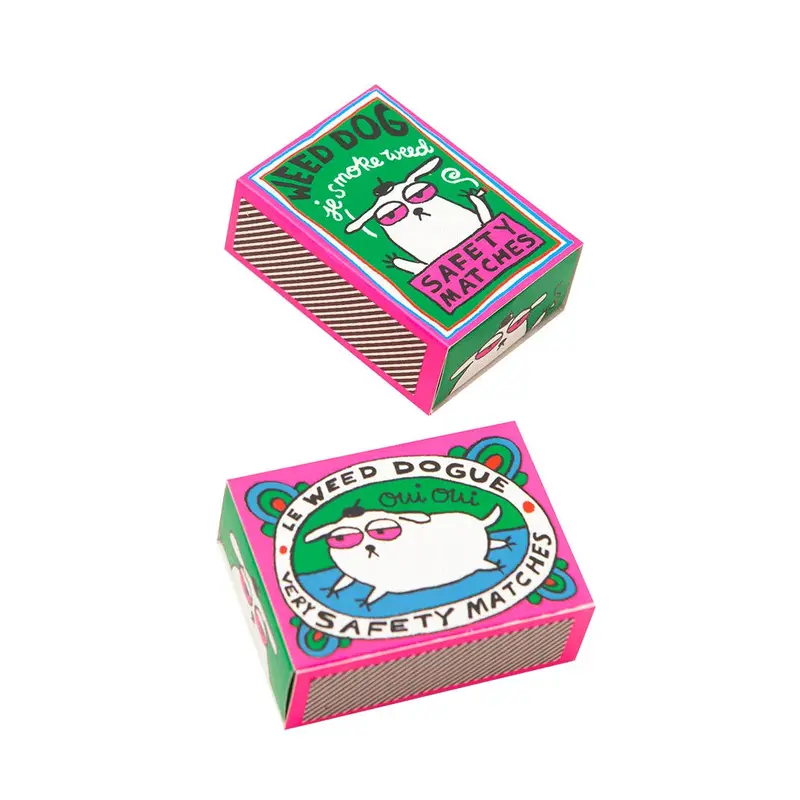 Cannabis-Themed Dog Matchbook Set