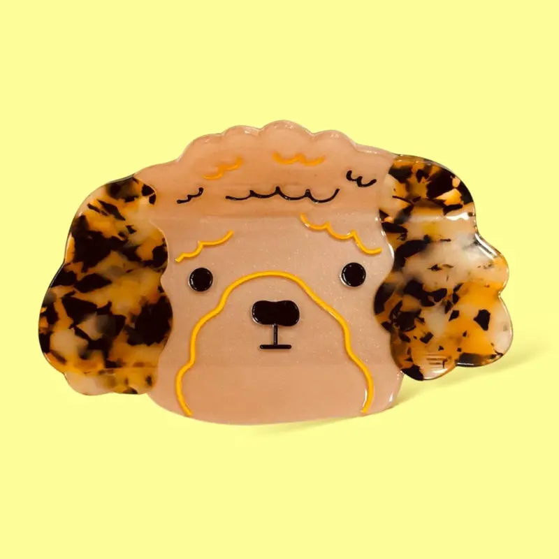 Carmy the Dog Illustrated Hair Claw