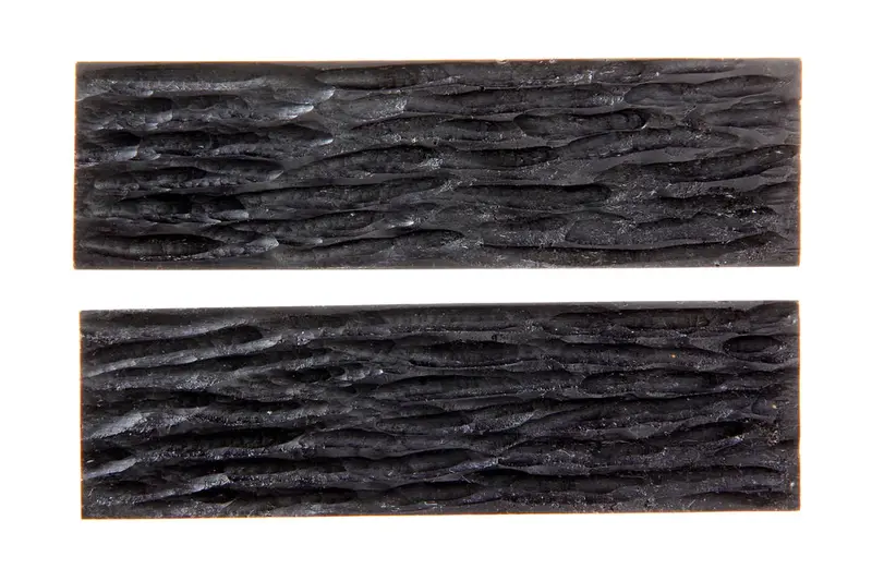 Carved Synthetic Buffalo Horn Knife Handle Scales