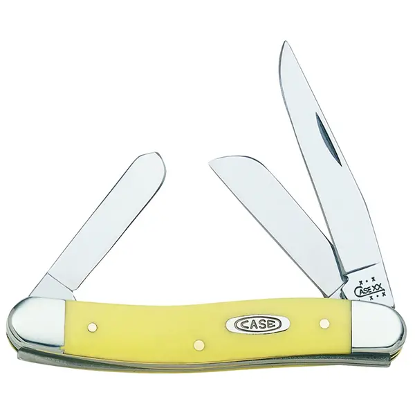 Case Cutlery Stockman Pocket Knife with Yellow Synthetic Scales