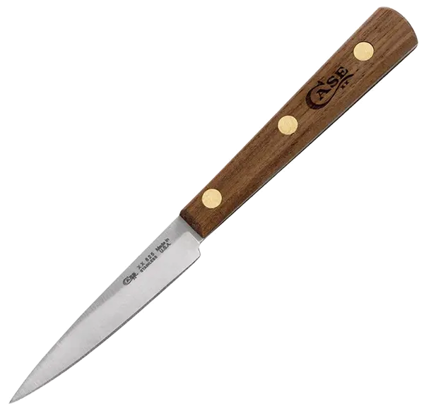 Case Paring Knife – 3″ Stainless Steel Blade, Walnut Wood Handle – XX635 Pattern