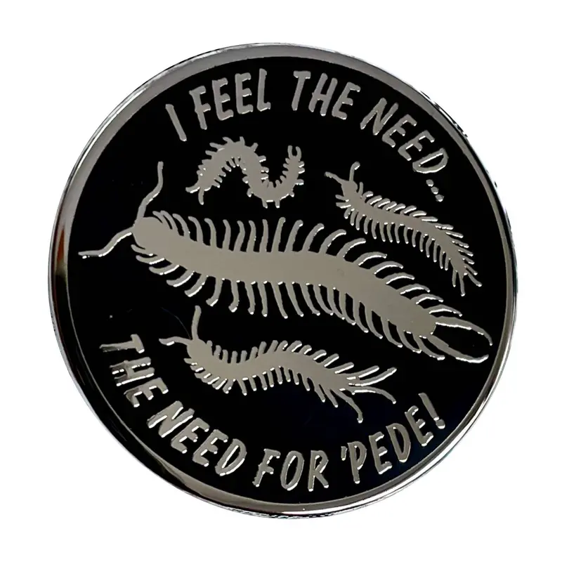 Centipede-Inspired Enamel Pin