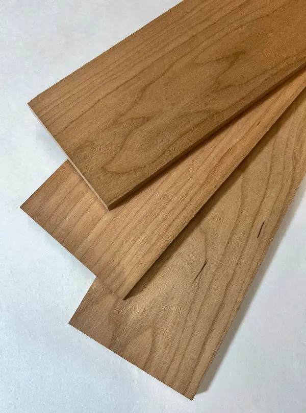 Cherry Guitar Thins – 24″ × 3″ × 3/8″ Warm-Hued, Workable Tonewood Blanks for Custom Builds