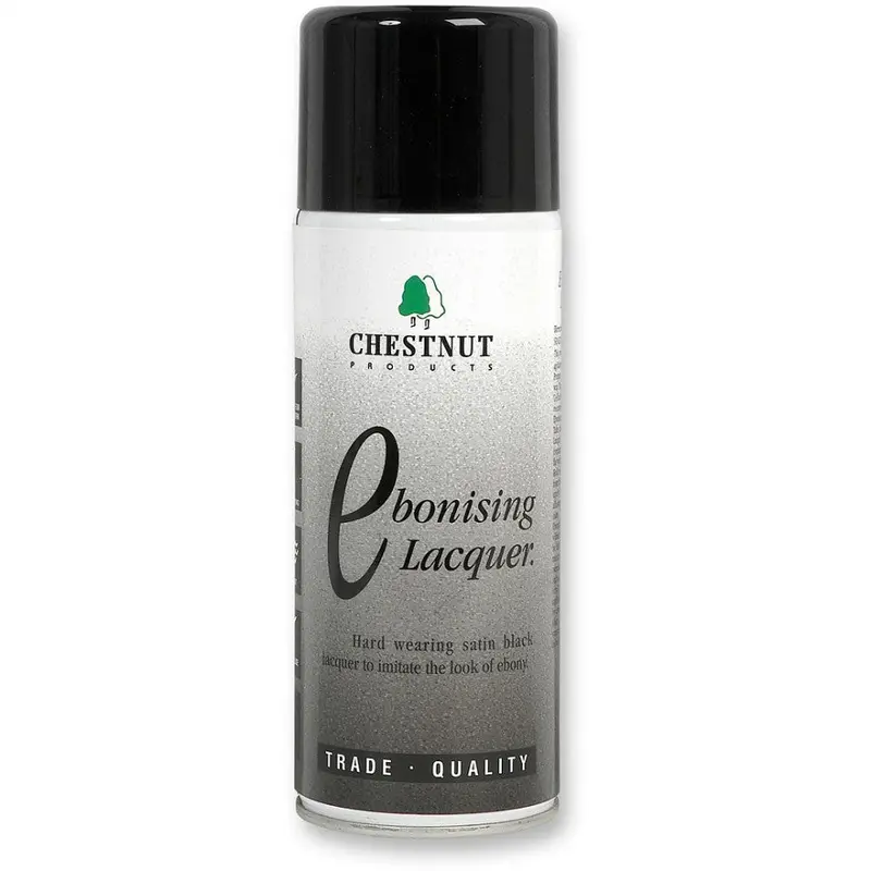 Chestnut Ebonising Lacquer – Fast-Drying Black Finish for Wood Darkening