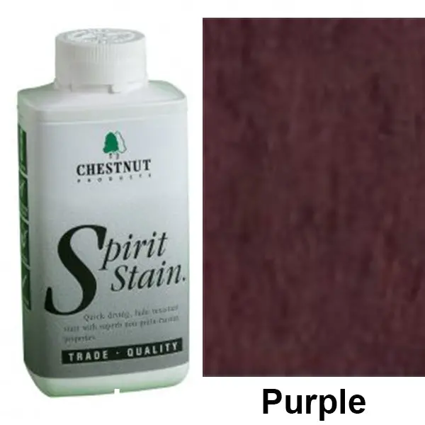 Chestnut Spirit Stain – Purple, 8 oz Bottle for Unique Artistic Effects