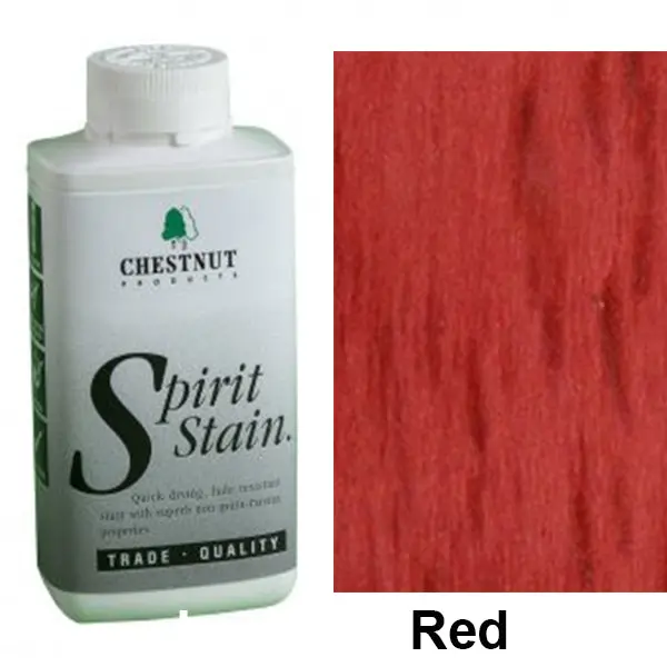 Chestnut Spirit Stain – Red, 8 oz Bottle for Rich, Traditional Wood Toning