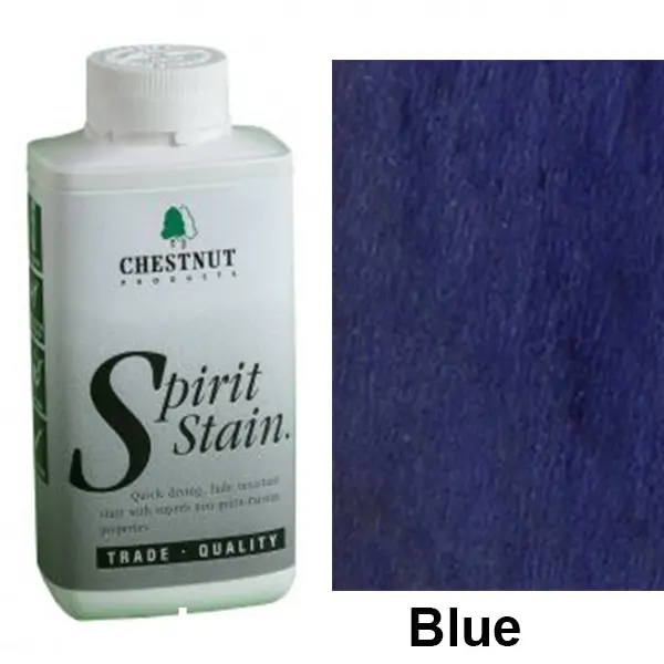 Chestnut Spirit Stain – Royal Blue, 8 oz Bottle for Vibrant Color Accents