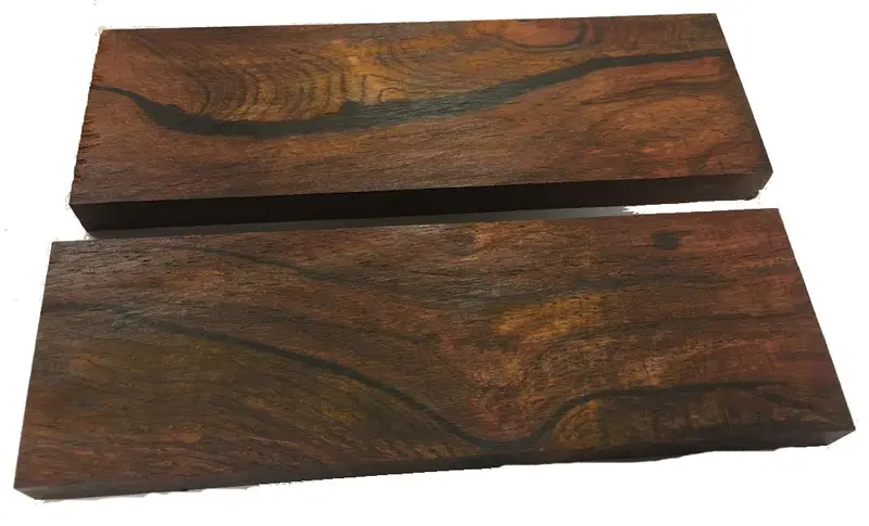 Cocobolo Wood Knife Handle Scales – Pair