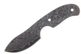 Compact Damascus Drop Point Pocket Knife