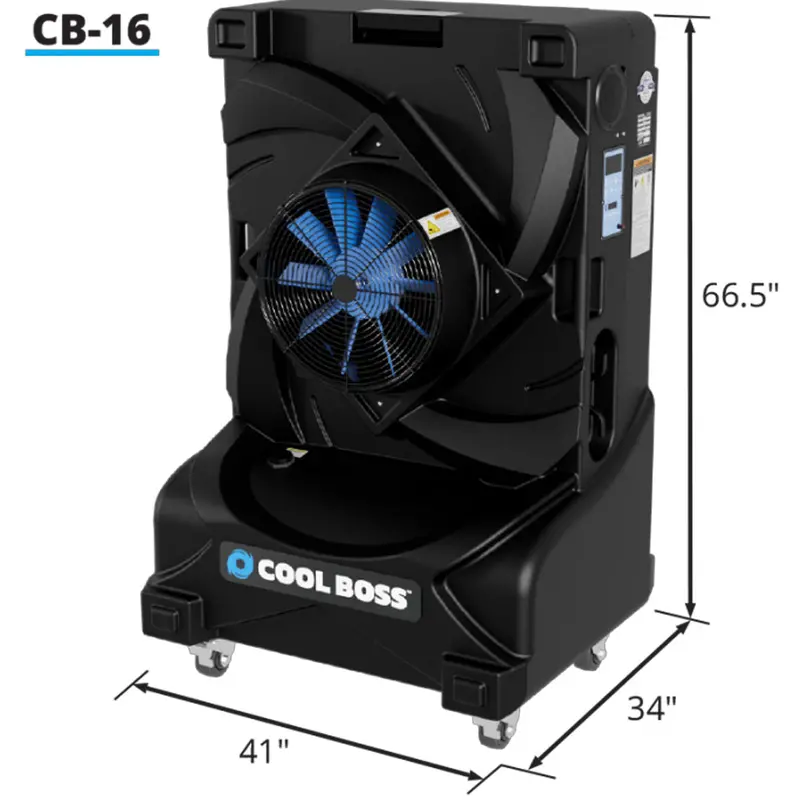 Cool Boss CB-16 Compact Evaporative Air Cooler – 110V Portable Design
