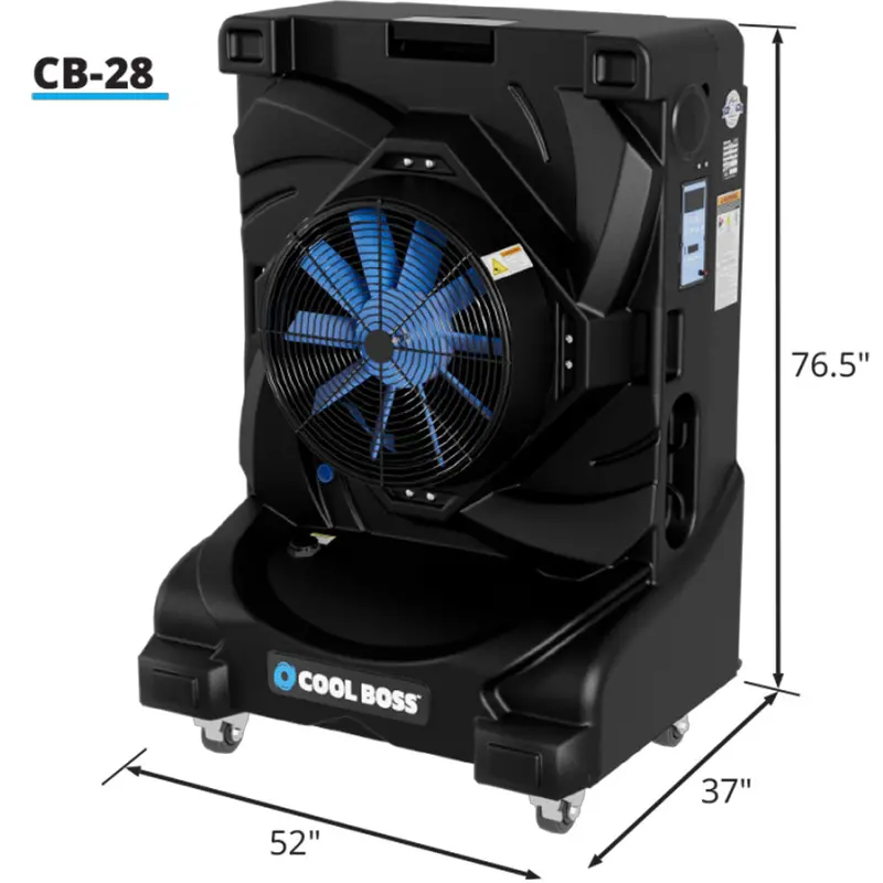 Cool Boss CB-28 Evaporative Air Cooler – Energy-Efficient 110V Unit