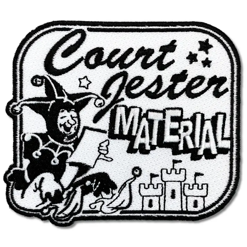 Court Jester Fabric Patch – Vintage-Inspired Design
