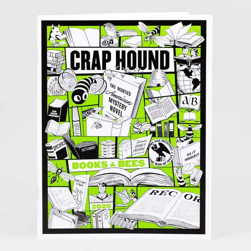 Crap Hound Art Print: Books and Bees