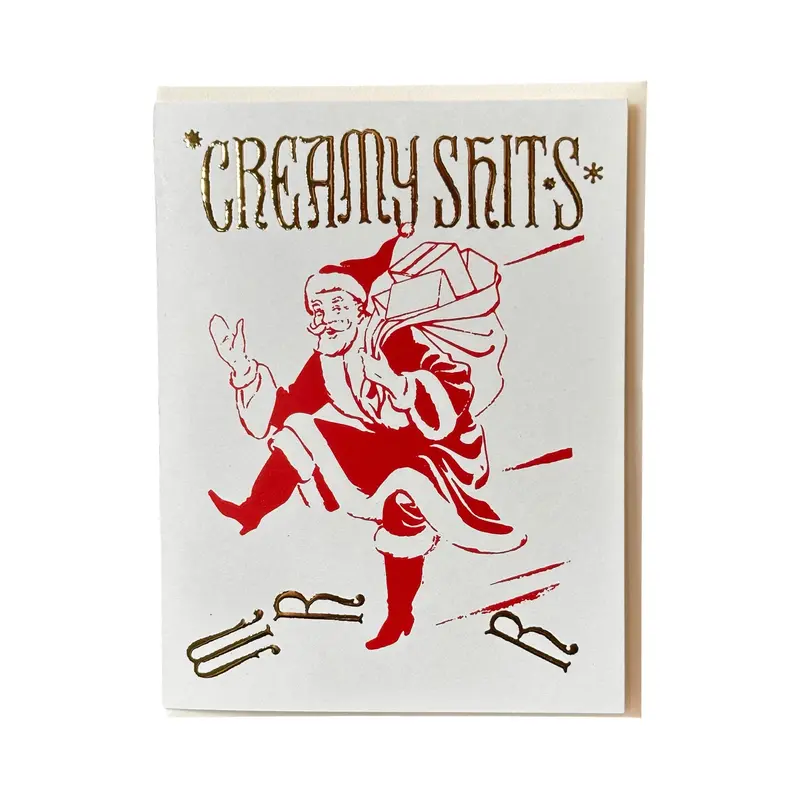 Creamy Shits Festive Christmas Card