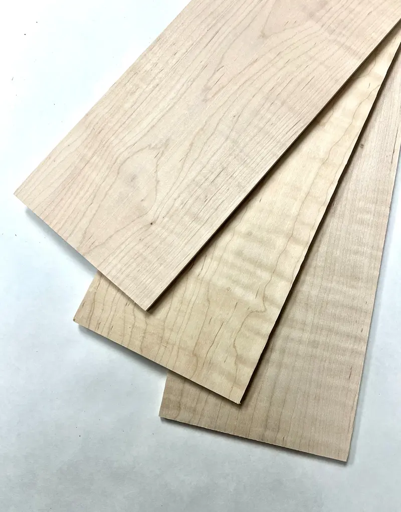 Curly Maple Guitar Thins – 24″ × 5″ × 3/8″ Visually Striking Figured Blanks for Tops and Inlays