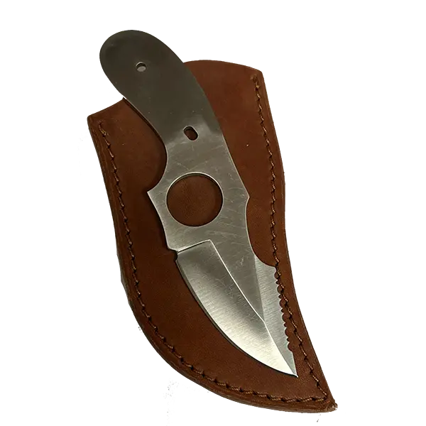 Custom-Fit Leather Sheath for BL-157 & Raptor Skinner (SHWW75) – 2.375″ Opening, 5.375″ Length