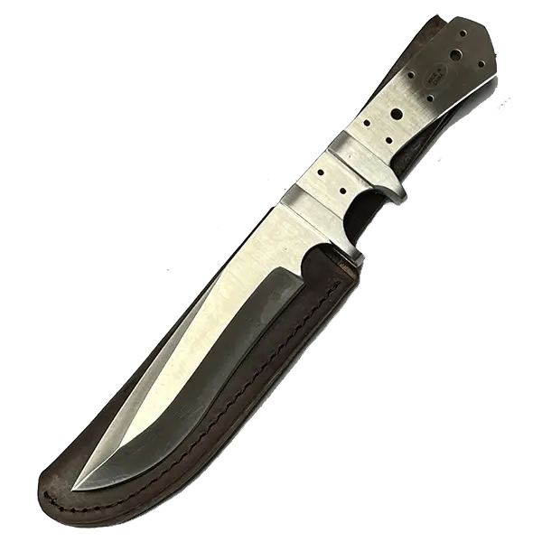 Custom Leather El Tigre Knife Sheath – SHWW122 (1-3/8″ x 5-7/8″, Belt Loop)