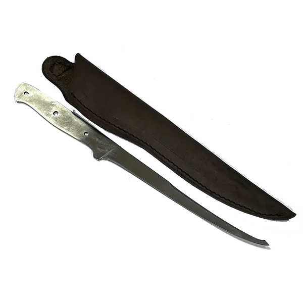 Custom Leather Fillet Knife Sheath for Big Lakes & Jonah – SHWW01 (1-1/2″ x 10.25″)
