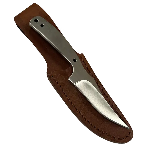 Custom Leather Woodsman Skinner Sheath – SHWW45 (1.25″ x 4.5″, Belt Loop)