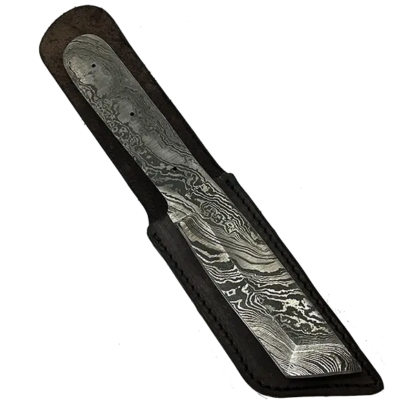 Custom Leather XL Tanto Sheath – SHWW124 (1.5″ x 5″, Belt Loop)