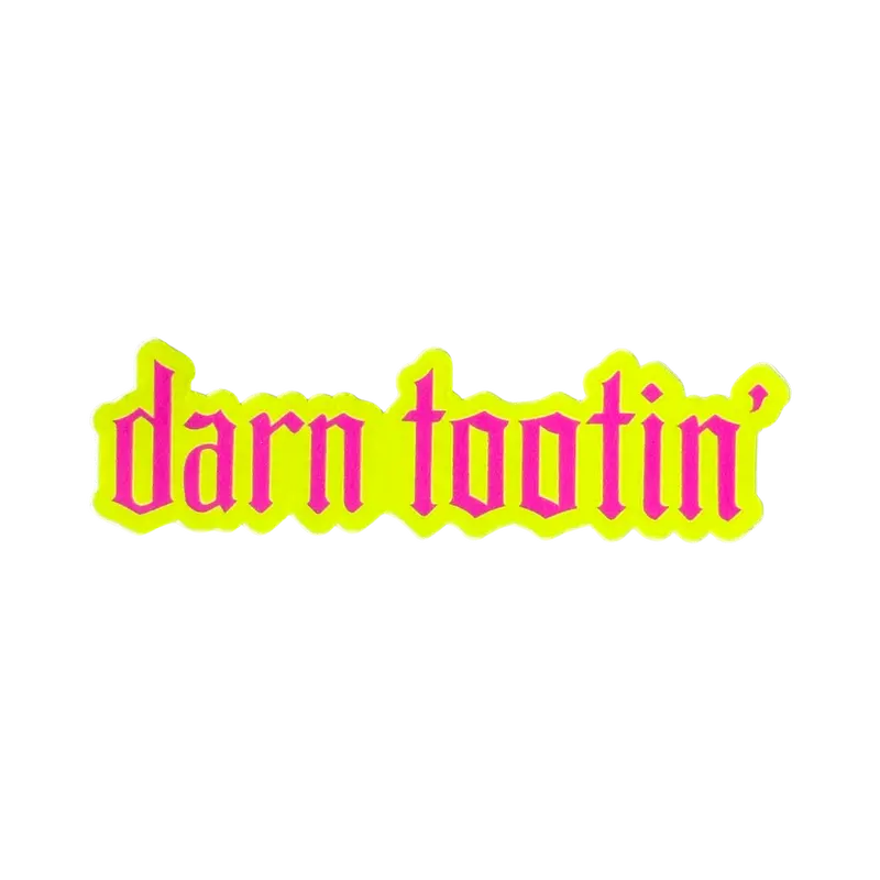 ‘Darn Tootin’’ Retro-Inspired Vinyl Sticker