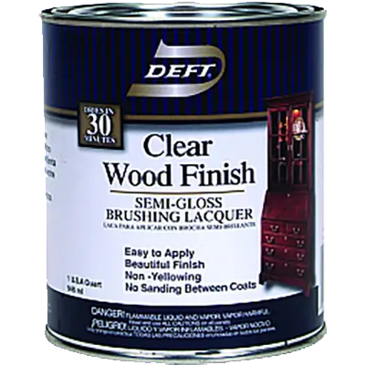 Deft Clear Semi-Gloss Wood Lacquer – Gallon Brush-On Formula