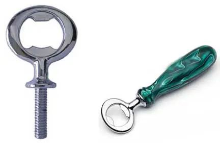 Deluxe Ring-Style Bottle Opener Kit – Chrome, Gold & Gunmetal Finish
