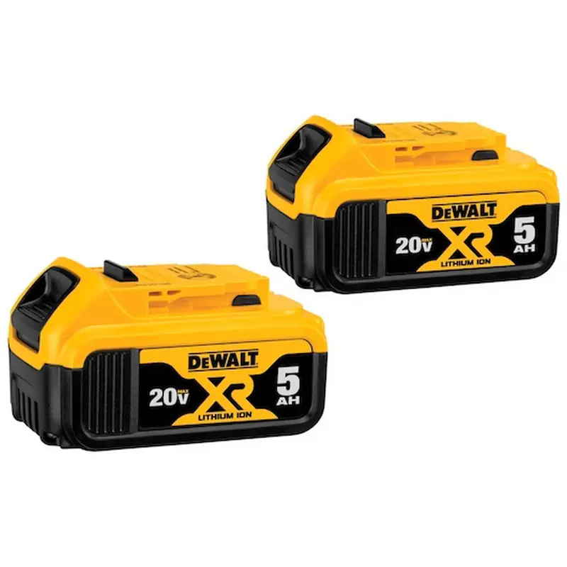 DEWALT 20V MAX XR 5Ah Battery Twin Pack