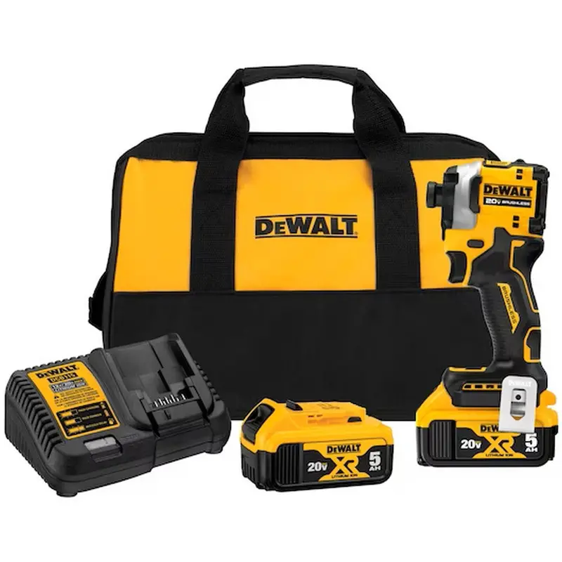 DEWALT ATOMIC 20V MAX Brushless 1/4″ Impact Driver Kit – 3-Speed Control