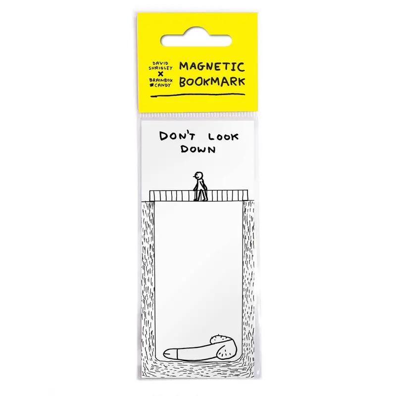‘Don’t Look Down’ Magnetic Bookmark by David Shrigley
