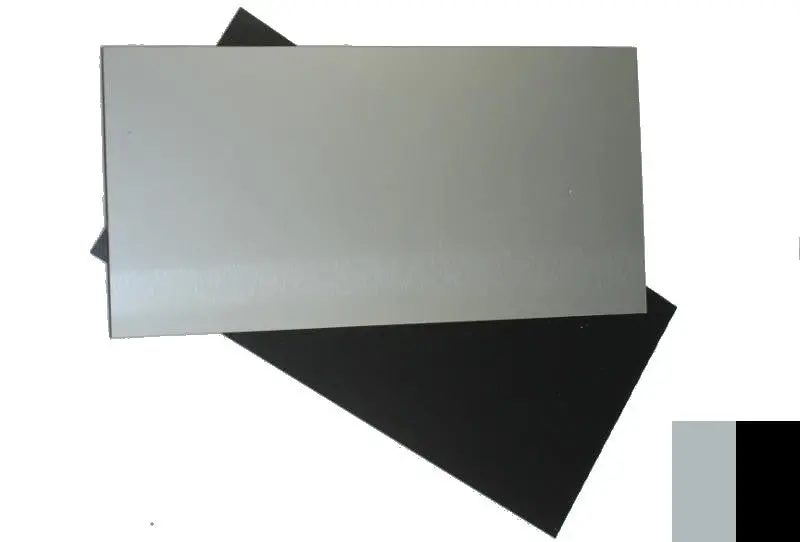 Dual-Tone Accent Sheet – Silver and Matte Black