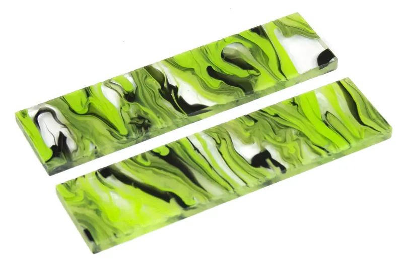 Duck Weed Mist Knife Handle Scales – 0.25″ Thick × 1.5″ × 5″ (Pair)