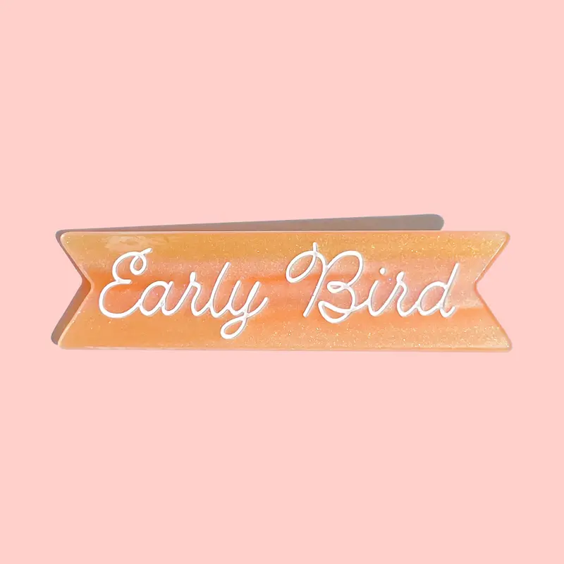 Early Bird Mini Alligator Hair Clip