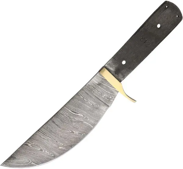 Economy 10.5″ Capt. Sparrow Damascus Skinner with Brass Guard