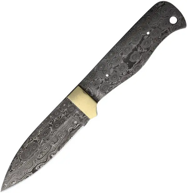 Economy 9.25″ Bushmaster Damascus Blade with Brass Guard