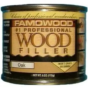 Famowood Oil-Based Grain Filler – 0.25-Pint Container for Wood Finishing