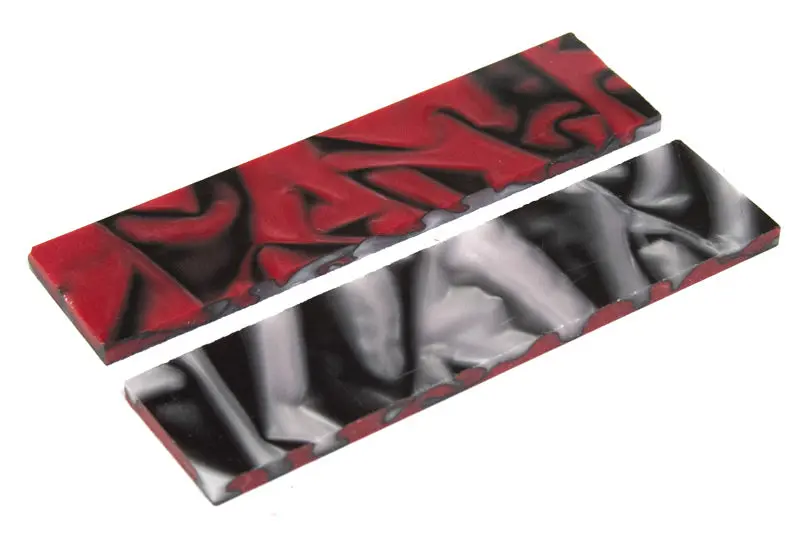 Fire & Ice Pattern Knife Handle Scales – Two-Piece Set (5″ × 1.5″ × 0.23″)