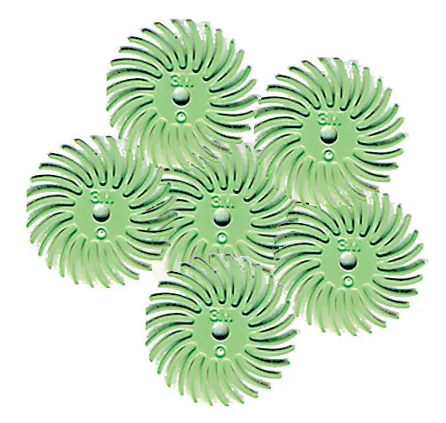 Foredom Scotch-Brite Radial Bristle Discs – 3/4″ Light Green, 1-Micron, 6-Pack #A-4518-6
