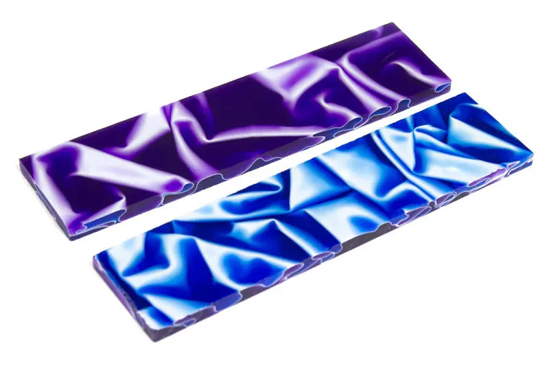 Freezing Water Theme Knife Scales – Two-Piece Set (5″ × 1.5″ × 0.23″)