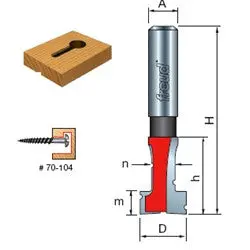 Freud Keyhole Router Bit for Precision Hanging Applications