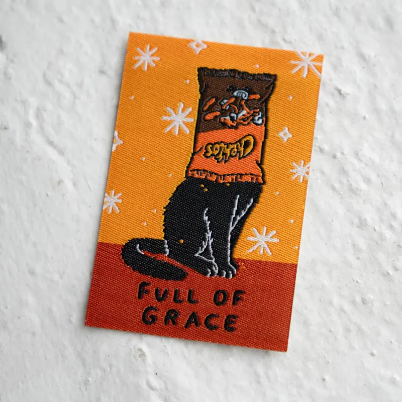 Full of Grace Woven Patch – Textured Sticky Embellishment