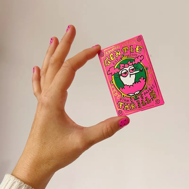 Gentle Thrills Hot Pink Rolling Paper Pack