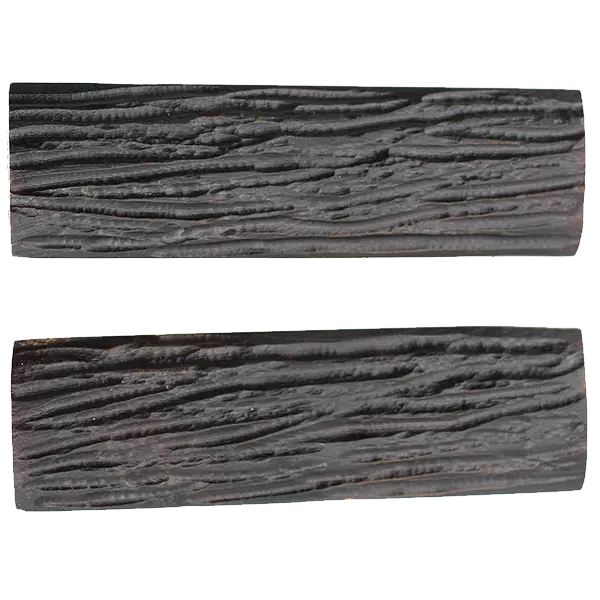 Genuine Bone Knife Scales – Winter Bottom Jigged Stag Pattern – Dyed Matte Black – 1/4″ × 1.5″ × 5″